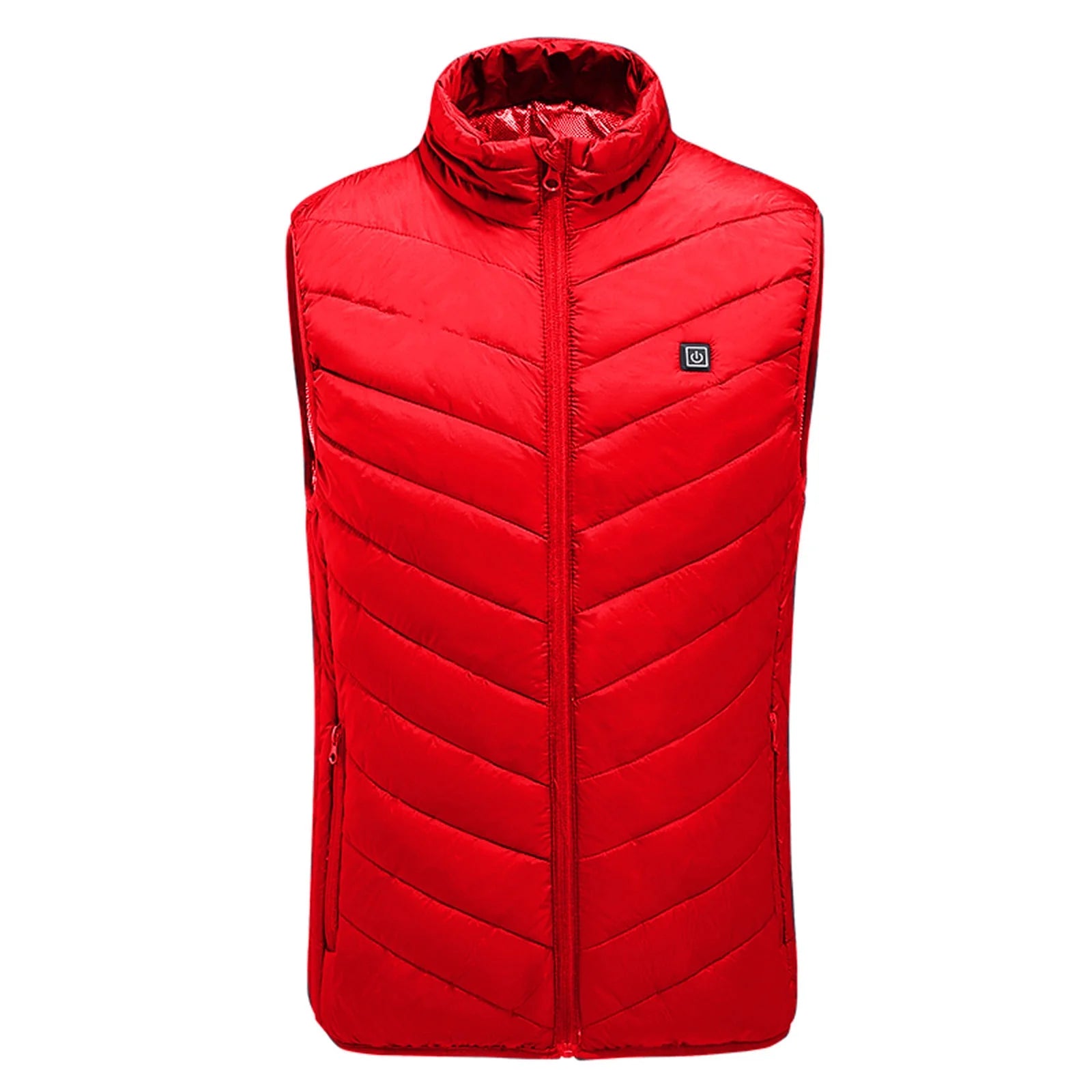 plus Size Heated Vest for Women Men 9 Heating Zones 3 Heat Levels Zip up Quilted Jackets Sleeveless Stand Collar Thermal Padded Coats with Zipper Pockets 2025 Winter Unisex Outerwear