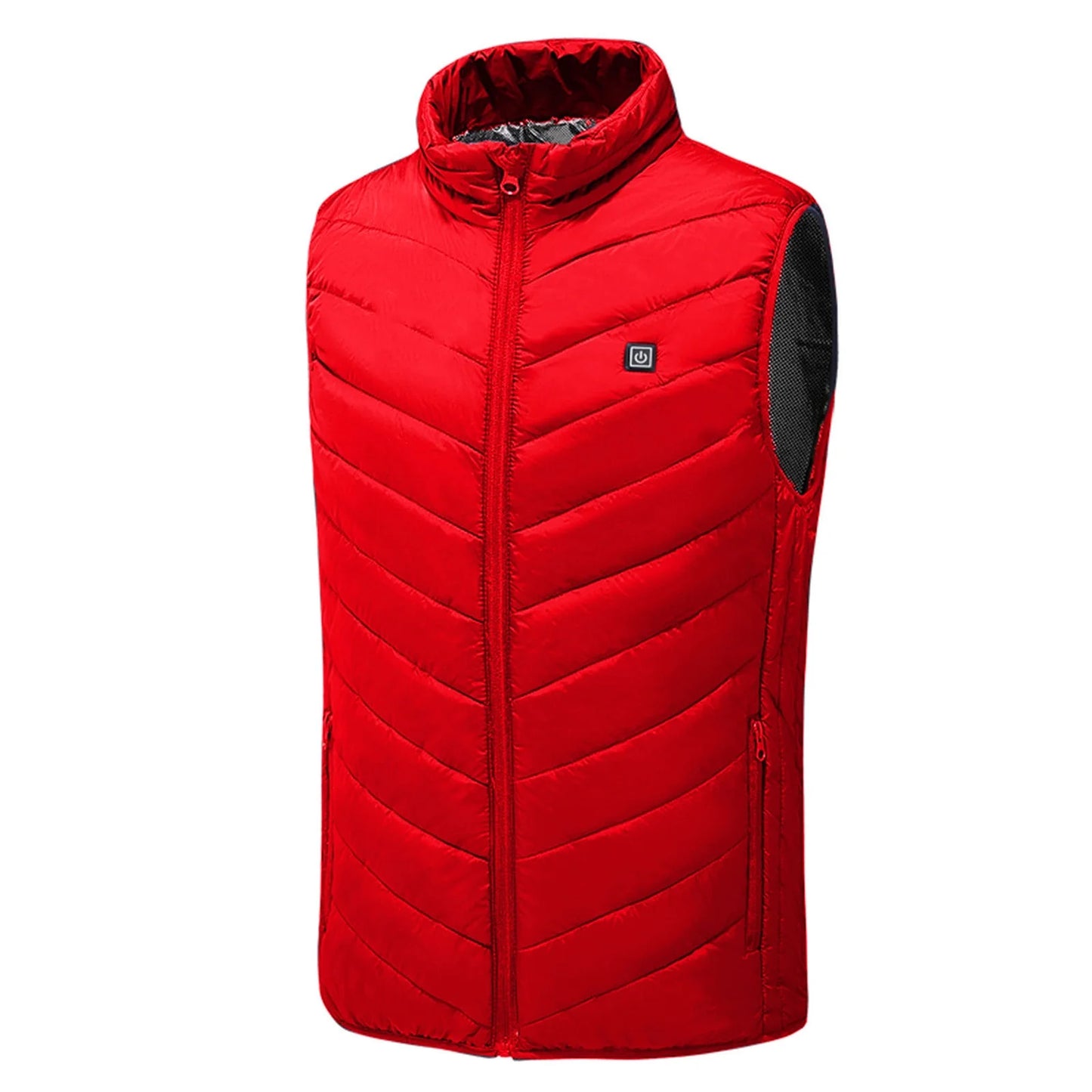 plus Size Heated Vest for Women Men 9 Heating Zones 3 Heat Levels Zip up Quilted Jackets Sleeveless Stand Collar Thermal Padded Coats with Zipper Pockets 2025 Winter Unisex Outerwear