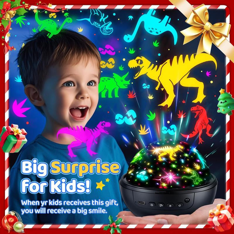 Onefire Night Light for Kids Ball 93 Lighting+3 Films Kids Night Light Projector,Remote+Dimmable Star Projector Dinosaur Toys 360° Ceiling Stars Glow in the Dark Stars,Christmas Gifts for 4 Year Old Boy Birthday Gift Remote Controlled