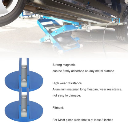 Magnetic Pinch Weld Jack Pad Universal Weld Jack Adapter Lifting Frame Rail Protector for Most Model Cars