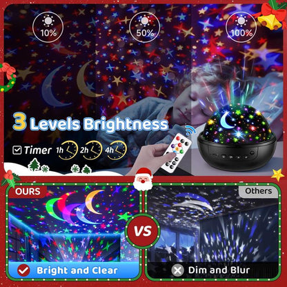 Onefire Night Light for Kids Ball 93 Lighting+3 Films Kids Night Light Projector,Remote+Dimmable Star Projector Dinosaur Toys 360° Ceiling Stars Glow in the Dark Stars,Christmas Gifts for 4 Year Old Boy Birthday Gift Remote Controlled