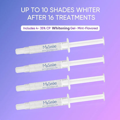 Ultimate Teeth Whitening Kit with 28 LED Light, 4X 3ML 35%CP Teeth Whitening Gel, 1X 4ML Teeth Whitening Pen, 10 Min, Remove 10 Years of Stains